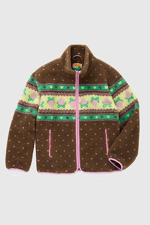 Strawberry Western Choco Sherpa Jacket in Brown | Lyst 