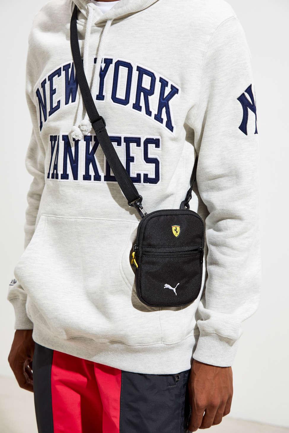 PUMA Puma Ferrari Fanwear Mini Portable Messenger Bag in Black for Men |  Lyst