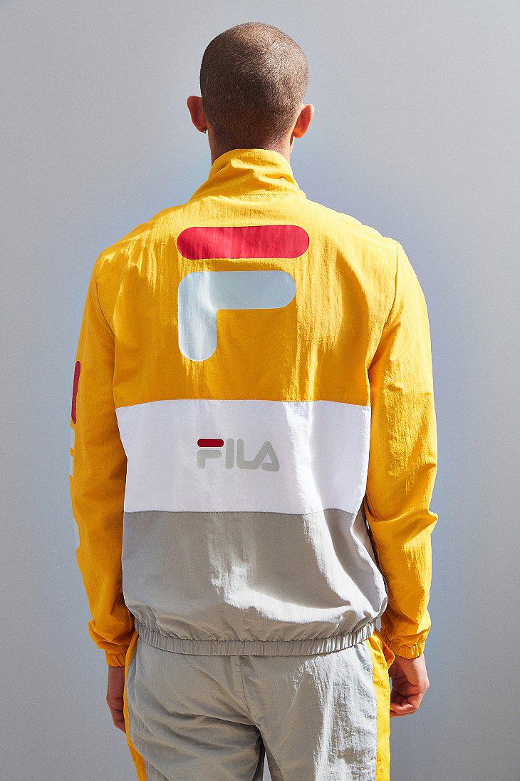 Fila Fila Kensington Anorak Jacket in Yellow for Men | Lyst