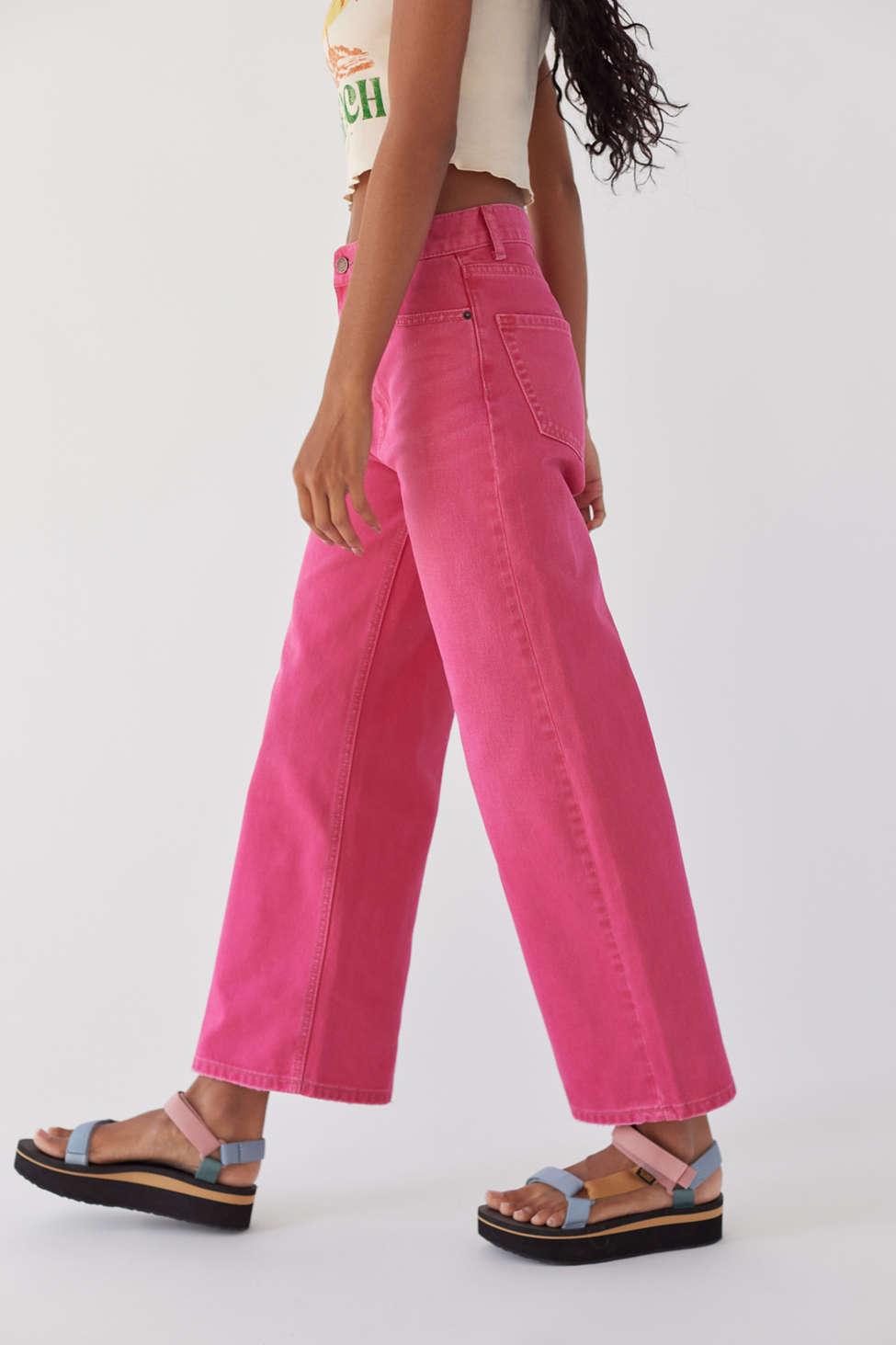 BDG High & Wide Jean in Pink | Lyst