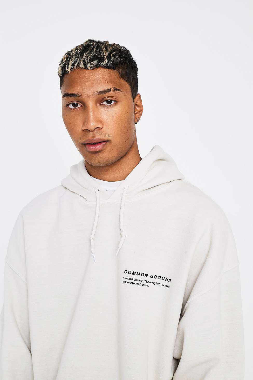 uo rare breed washed grey hoodie