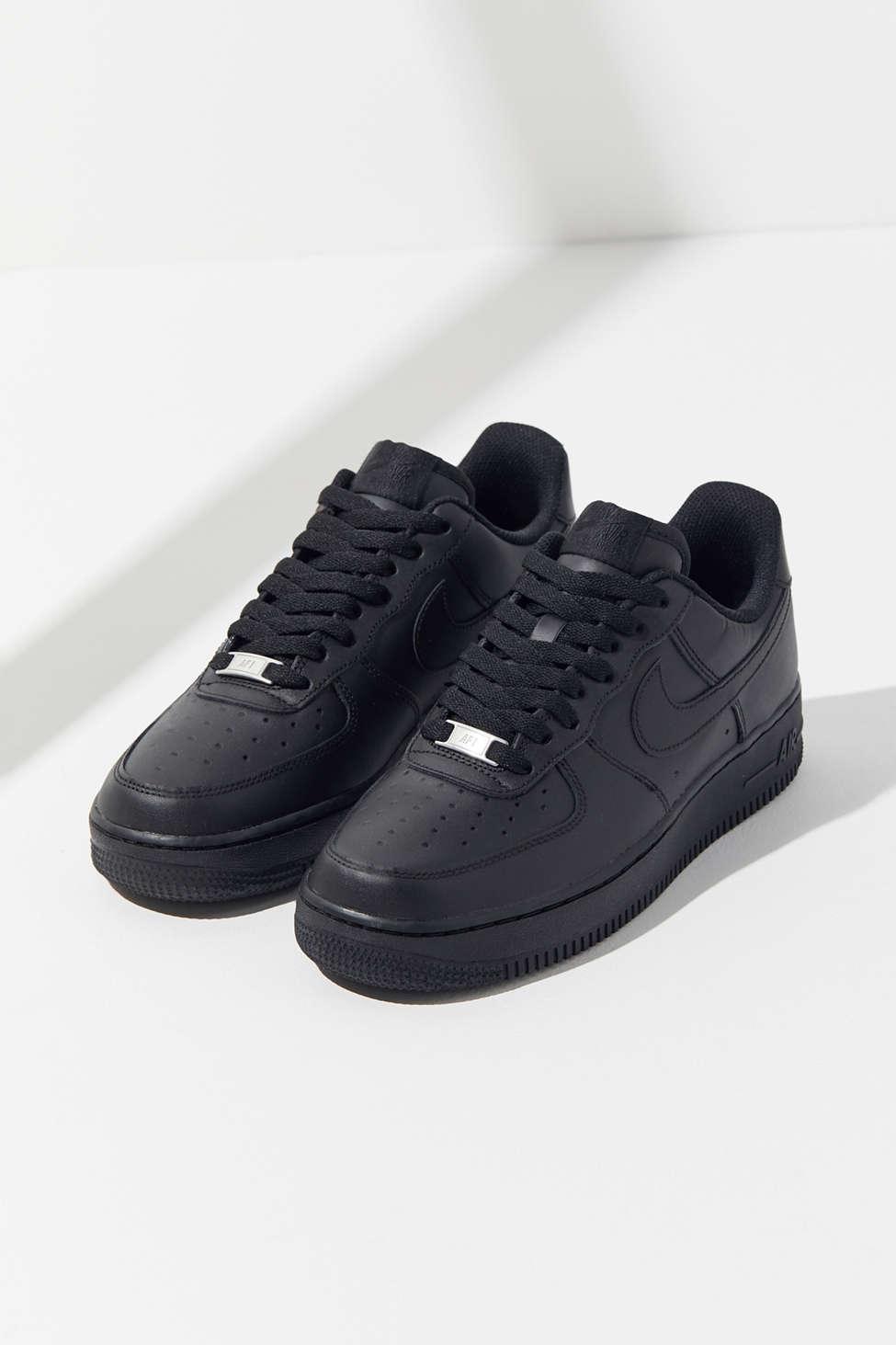 all black low top air force ones