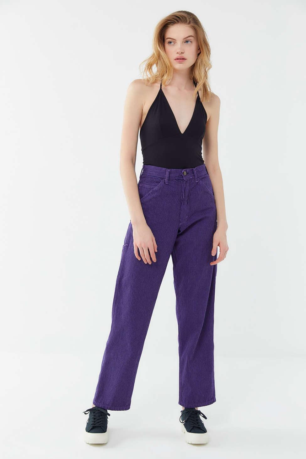 Stan Ray Og Straight Leg High-waisted Painter Pant in Purple | Lyst