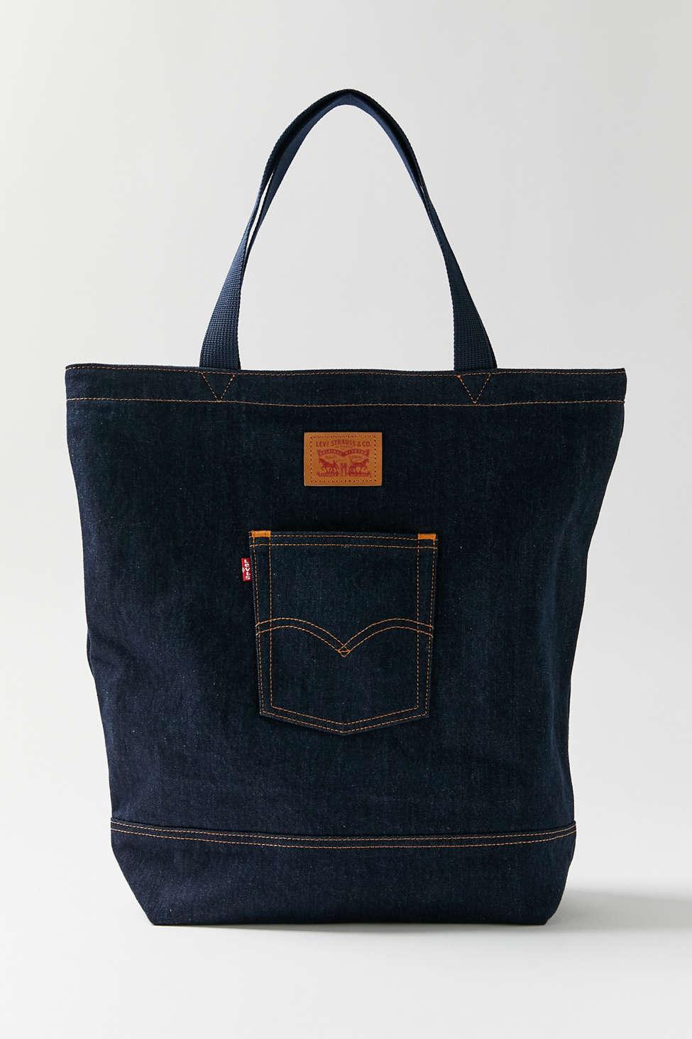 Levi's Back Pocket Denim Tote Bag in Blue | Lyst