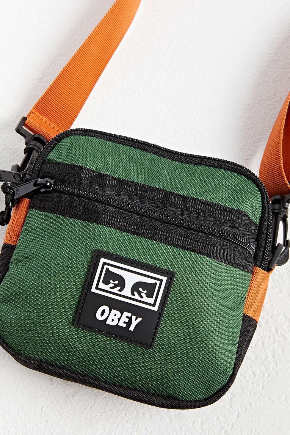 Obey Conditions Traveler Crossbody Zip Pouch in Green | Lyst