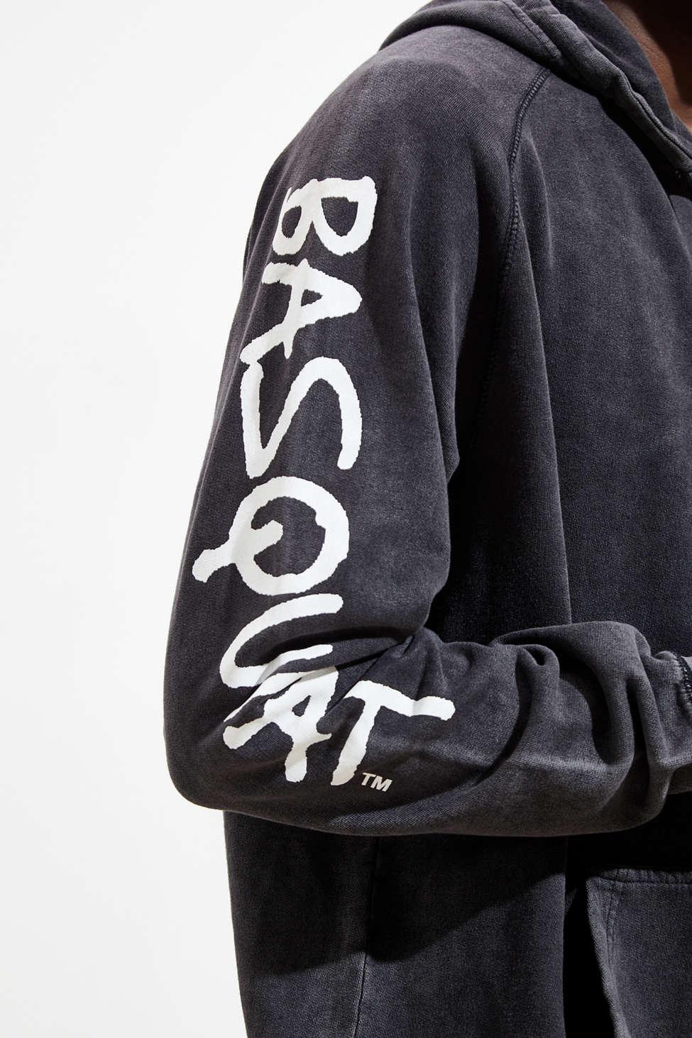 Urban Outfitters Cotton Basquiat Pigment Dye Hoodie Sweatshirt for Men