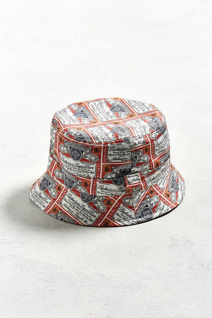 red budweiser hat