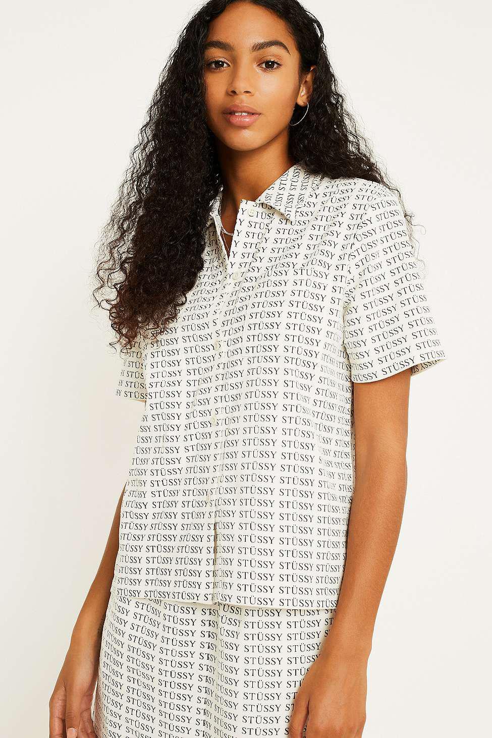 Stussy Eva Printed Corduroy Button 