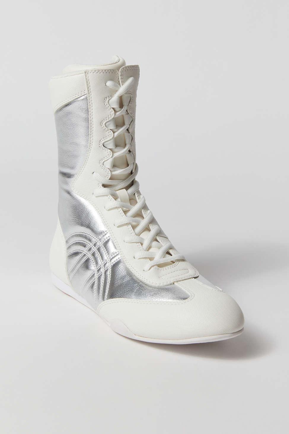 Jeffrey Campbell Boxing lo Sneaker Boot In Silver white at Urban Outfitters Lyst