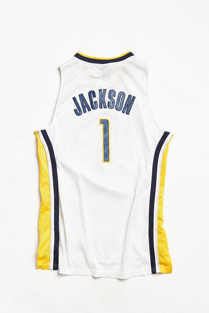 Urban Outfitters Vintage Reebok Stephen Jackson Indiana Pacers Basketball  Jersey in Yellow for Men | Lyst