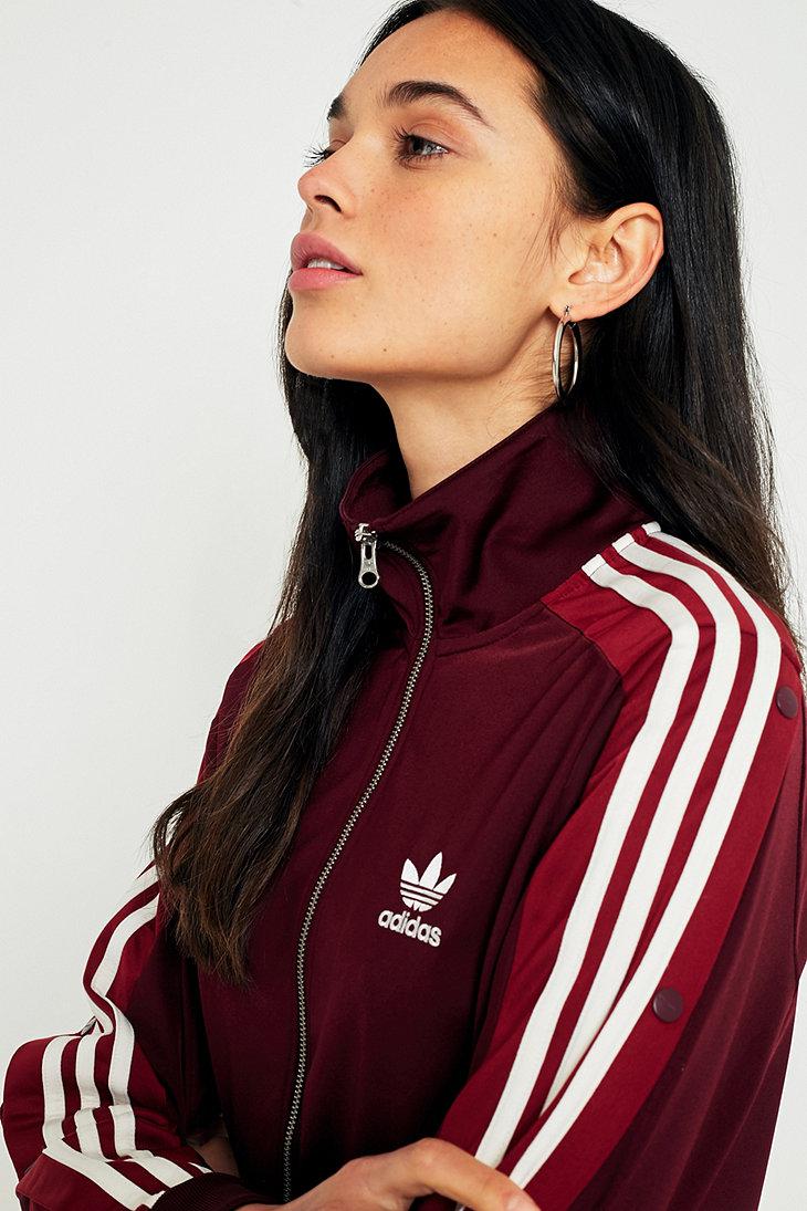Adidas originals adibreak top track jacket in maroon