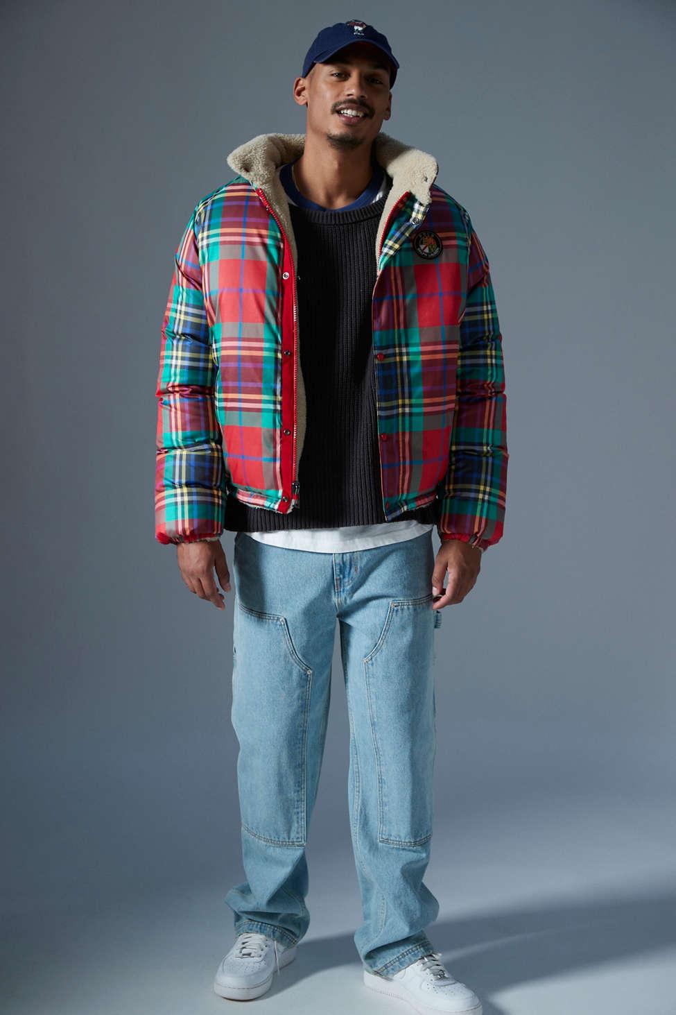 Polo Ralph Lauren Sun Valley Reversible Puffer Jacket in Gray for Men | Lyst
