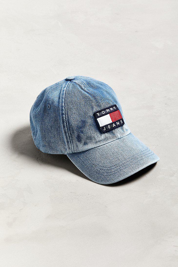 Hovedsagelig Kriger bue Tommy Hilfiger Tommy Jeans '90s Sailing Denim Baseball Hat in Blue for Men  | Lyst