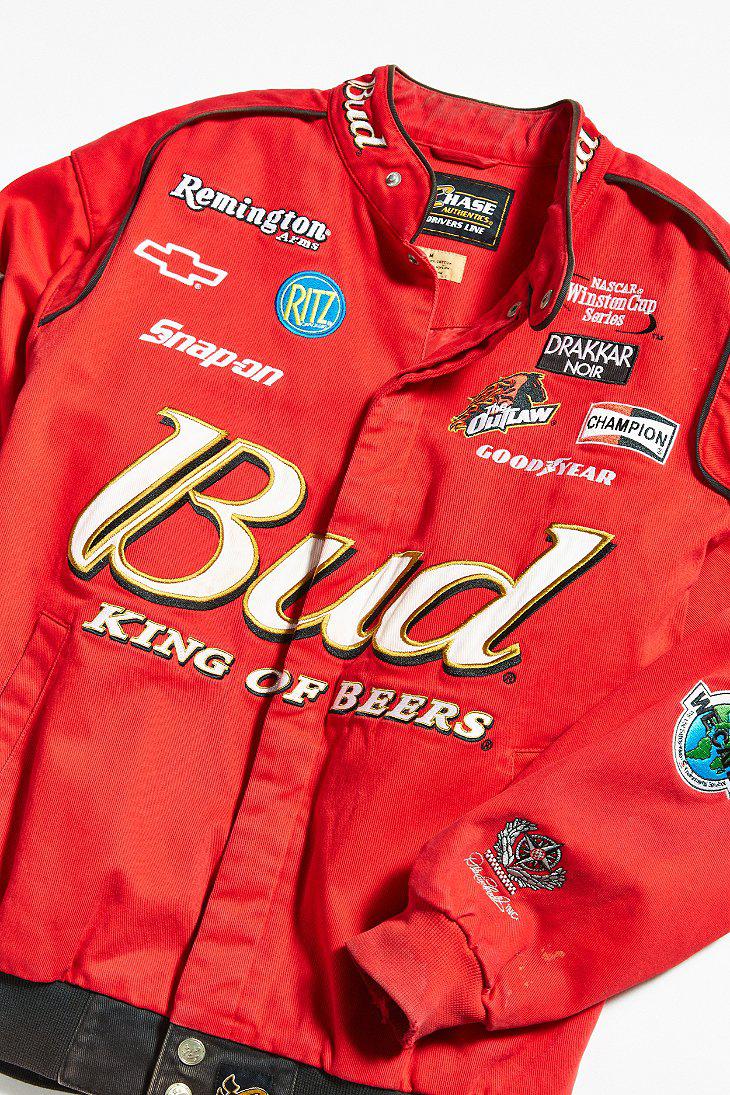 budweiser nascar jacket