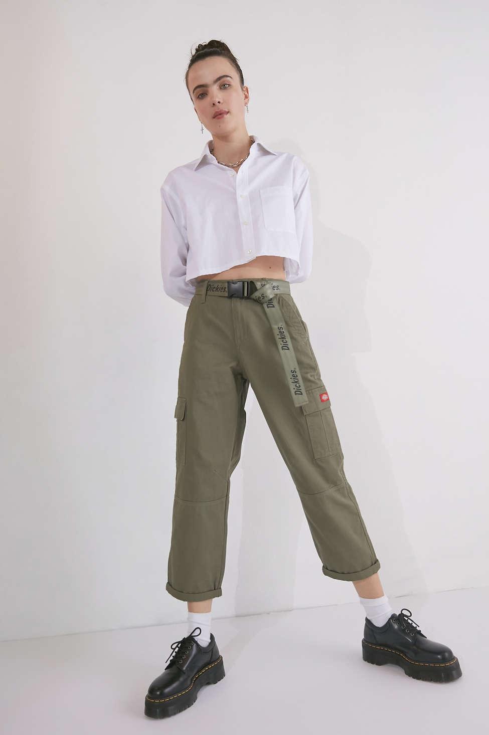 Dickies Belted Utility Cargo in Green Lyst