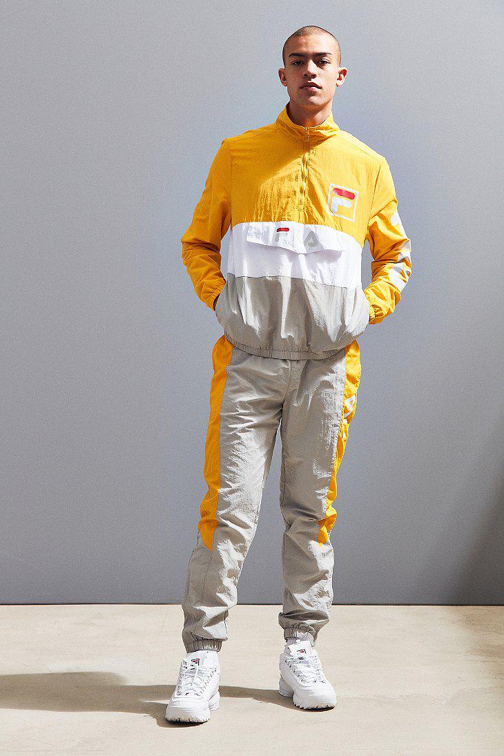 Fila Fila Kensington Anorak Jacket in Yellow for Men | Lyst