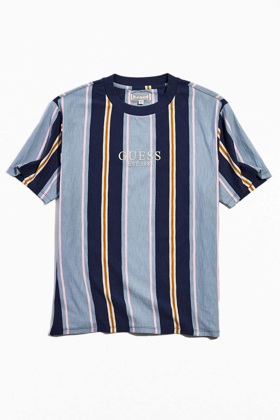 Guess Cotton Originals Uo Exclusive Yacht Club Stripe Tee in Blue for Men -  Lyst