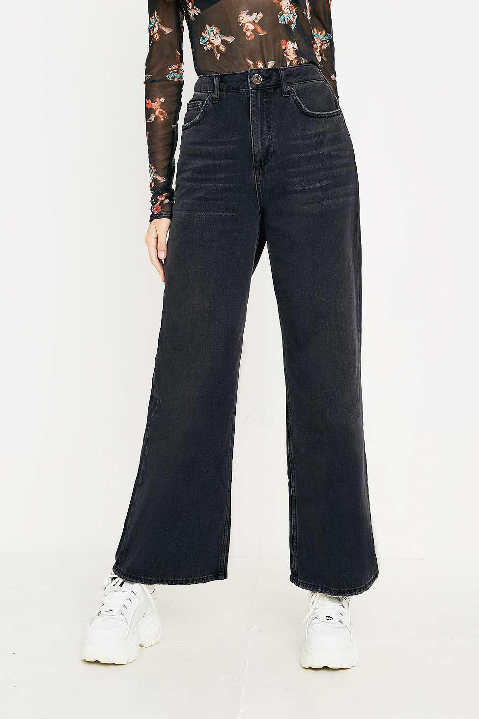black puddle jeans