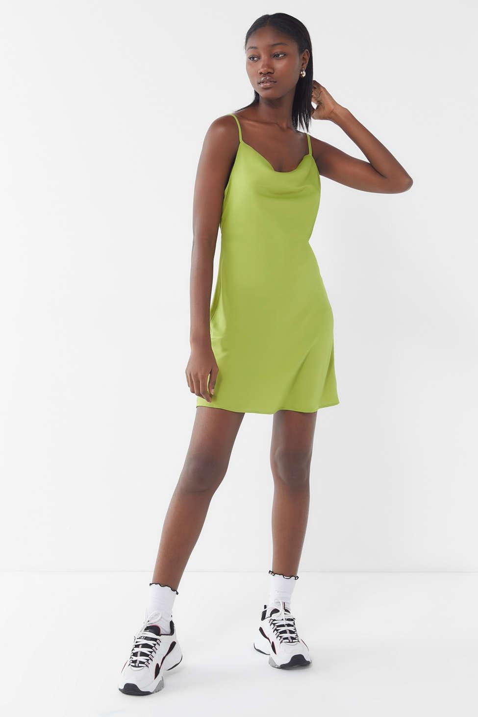 mallory cowl neck slip dress