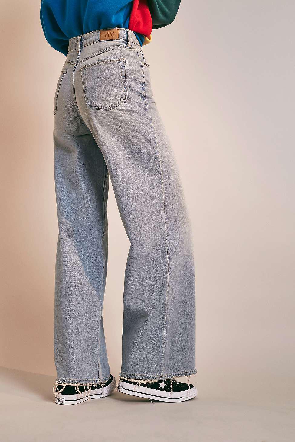 BDG Denim Bleached Puddle Jeans in Blue - Lyst