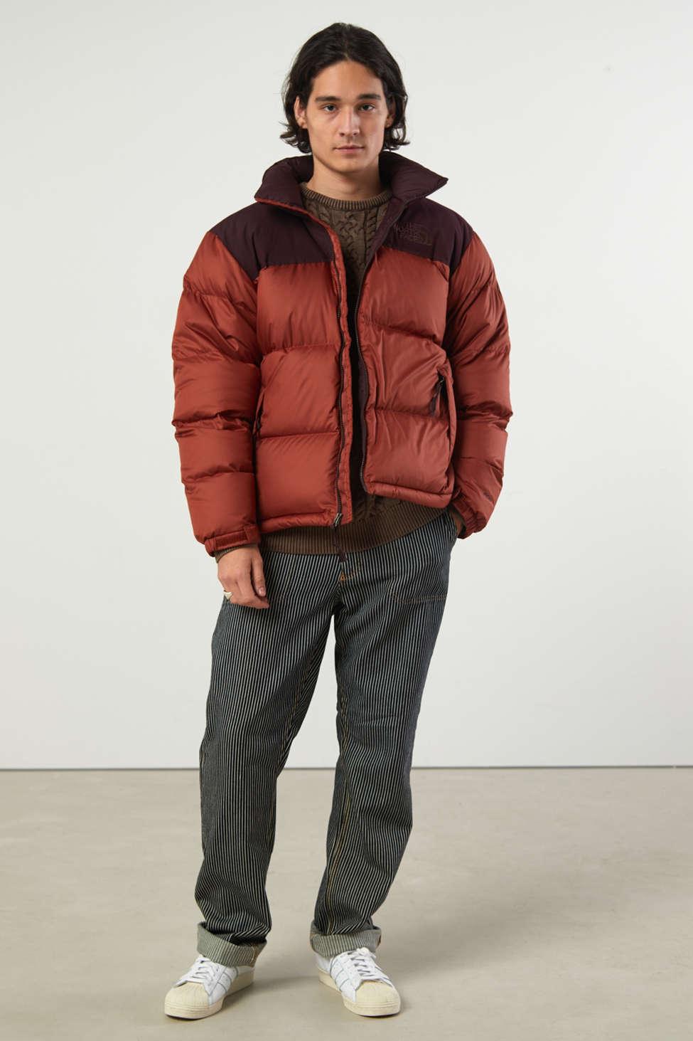 The North Face Synthetic Eco Nuptse Recycled Puffer Jacket In Brown For Men Lyst