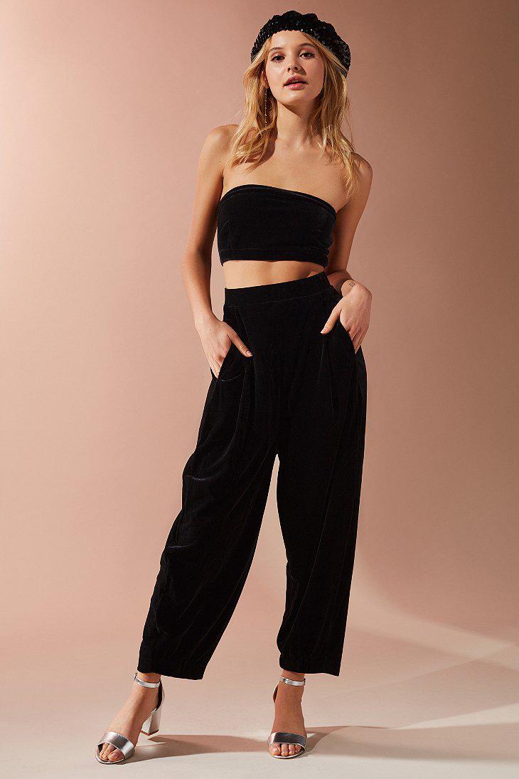 black velvet two piece set
