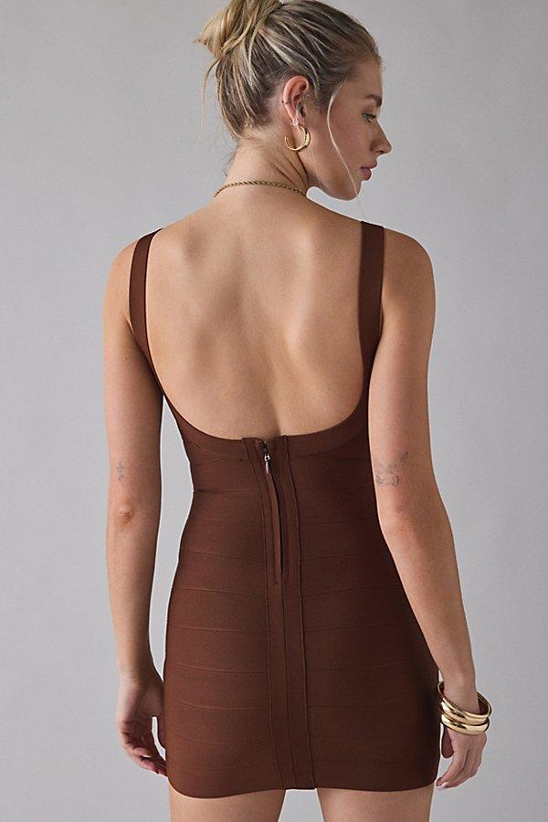 Urban Outfitters Uo Bound Together Bandage Bodycon Mini Dress in Brown |  Lyst
