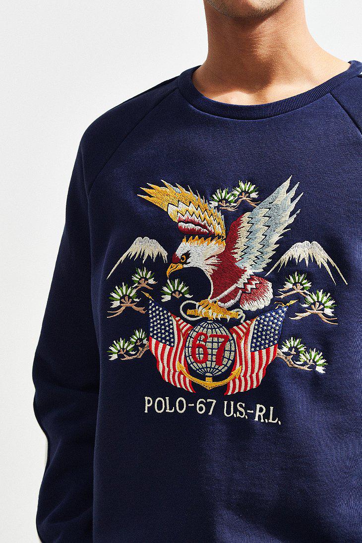 polo ralph lauren crest crew neck sweatshirt