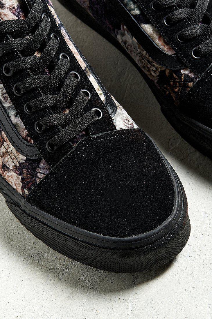 Vans Vans Old Skool Floral Velvet Sneaker in Black for Men | Lyst