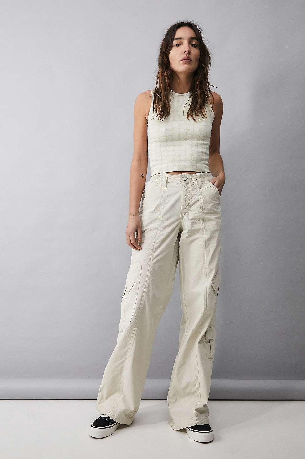 BDG Y2k Lowrise Cargo Pants in Natural Lyst UK