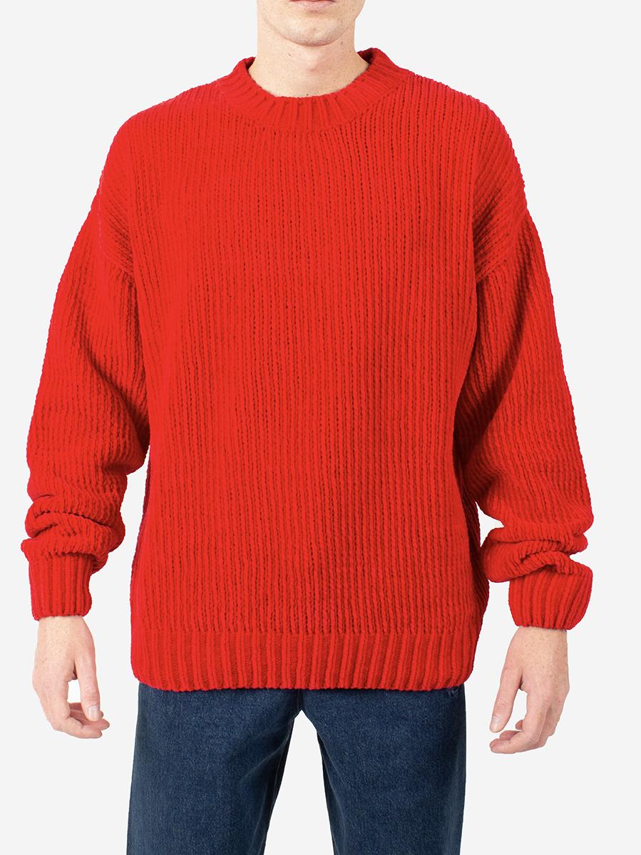 BONSAI CLOTHING Maglione In Ciniglia in Red for Men | Lyst