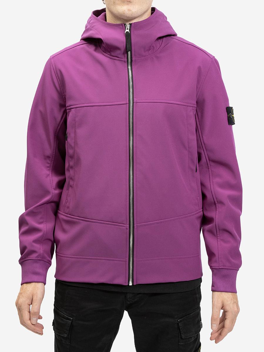 Stone Island Giacca Soft Shell_r E.dye in Magenta (Purple) for Men | Lyst