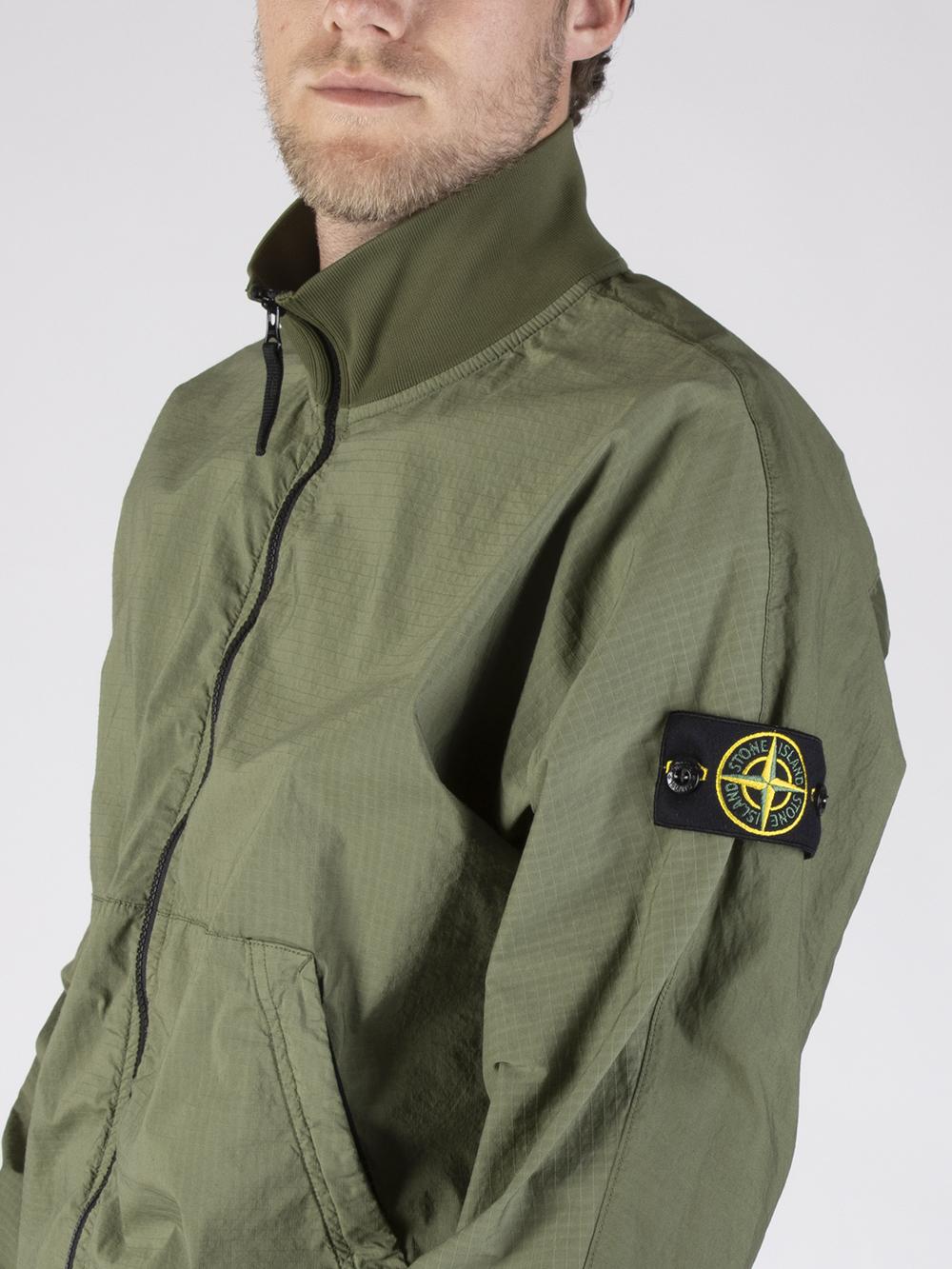 Mens Clothing Jackets Casual jackets Stone Island Giacca Cotton Nylon Ripstop in Green for Men 