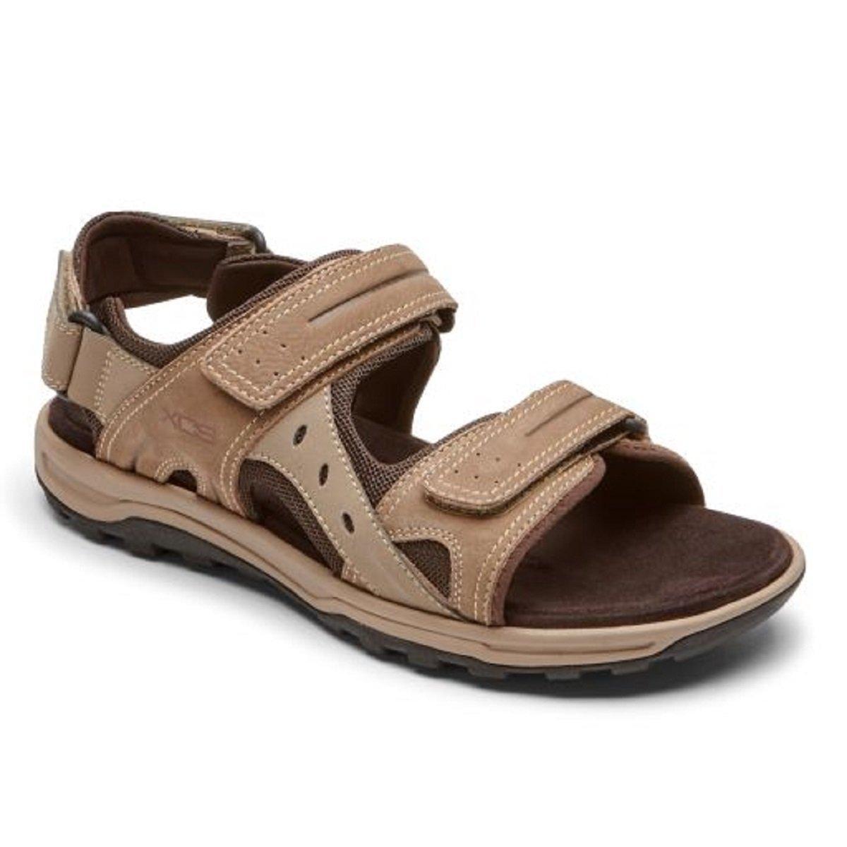 Rockport Tt Adjustable Sandal Taupe in Brown for Men Lyst UK