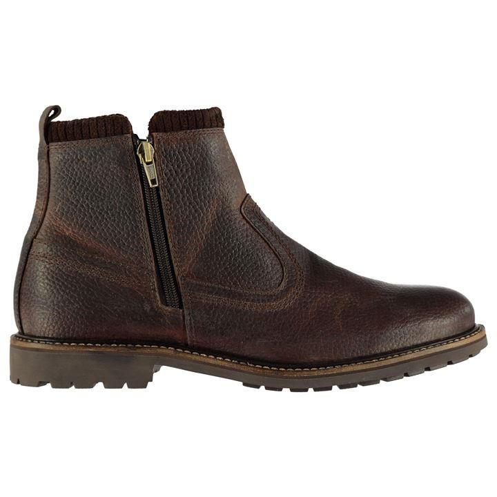 Firetrap Leather Viglio Boots Men�s Mid Boots In Brown for