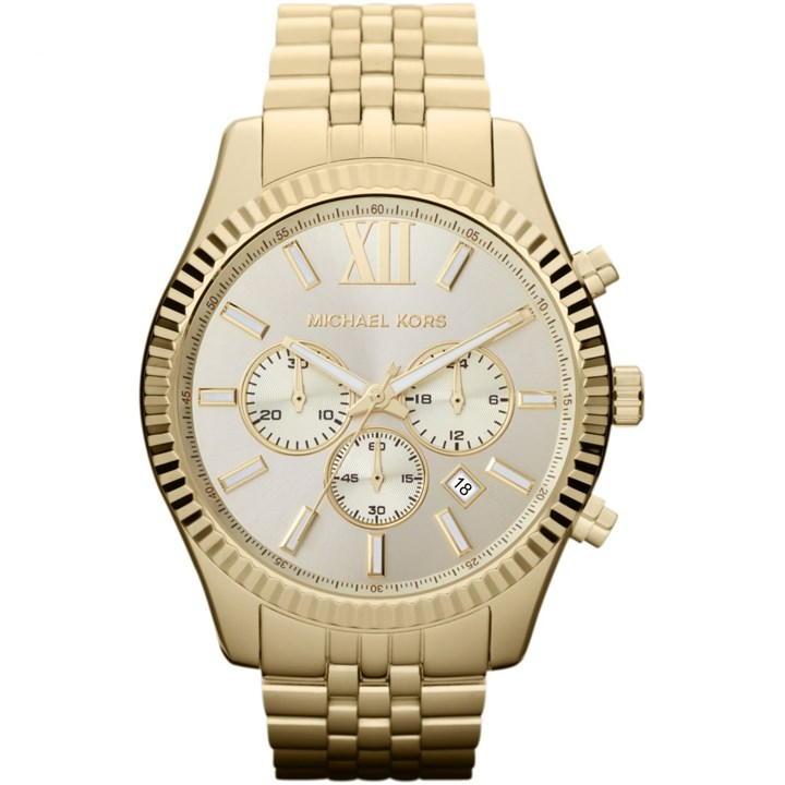 Michael kors men's hot sale lexington grey watch mk8561