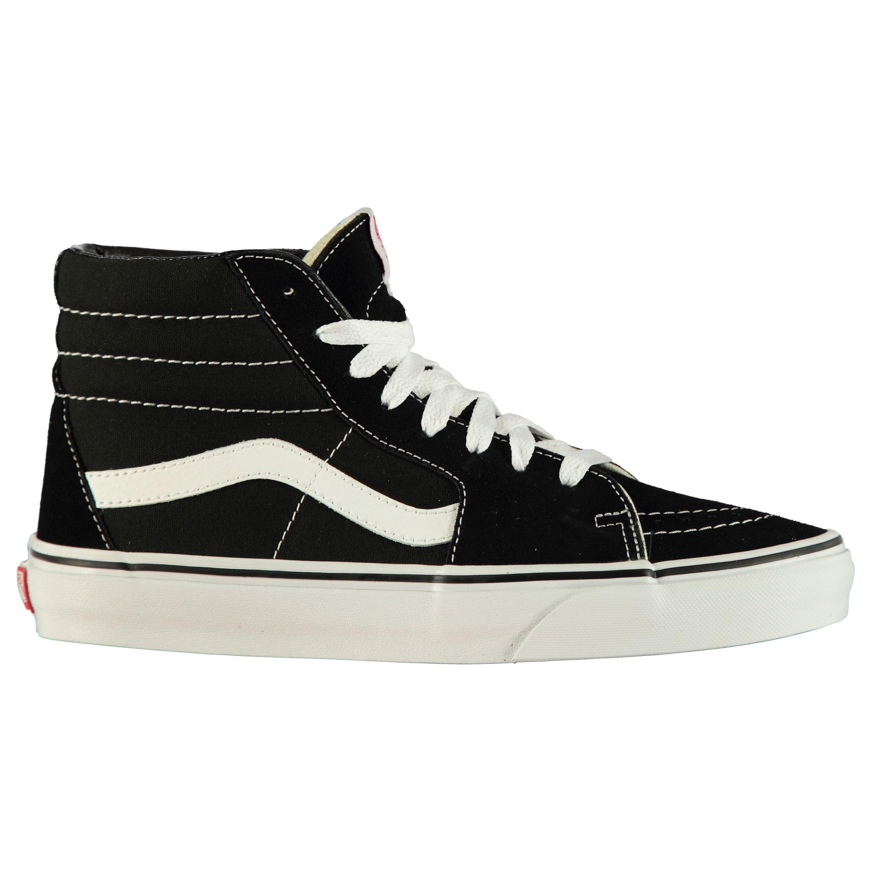 Ladies black vans trainers hotsell