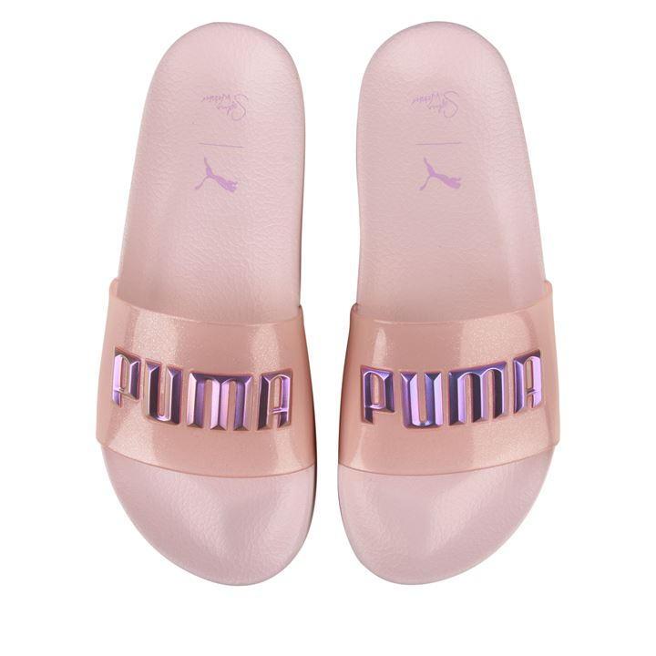 puma sliders pink