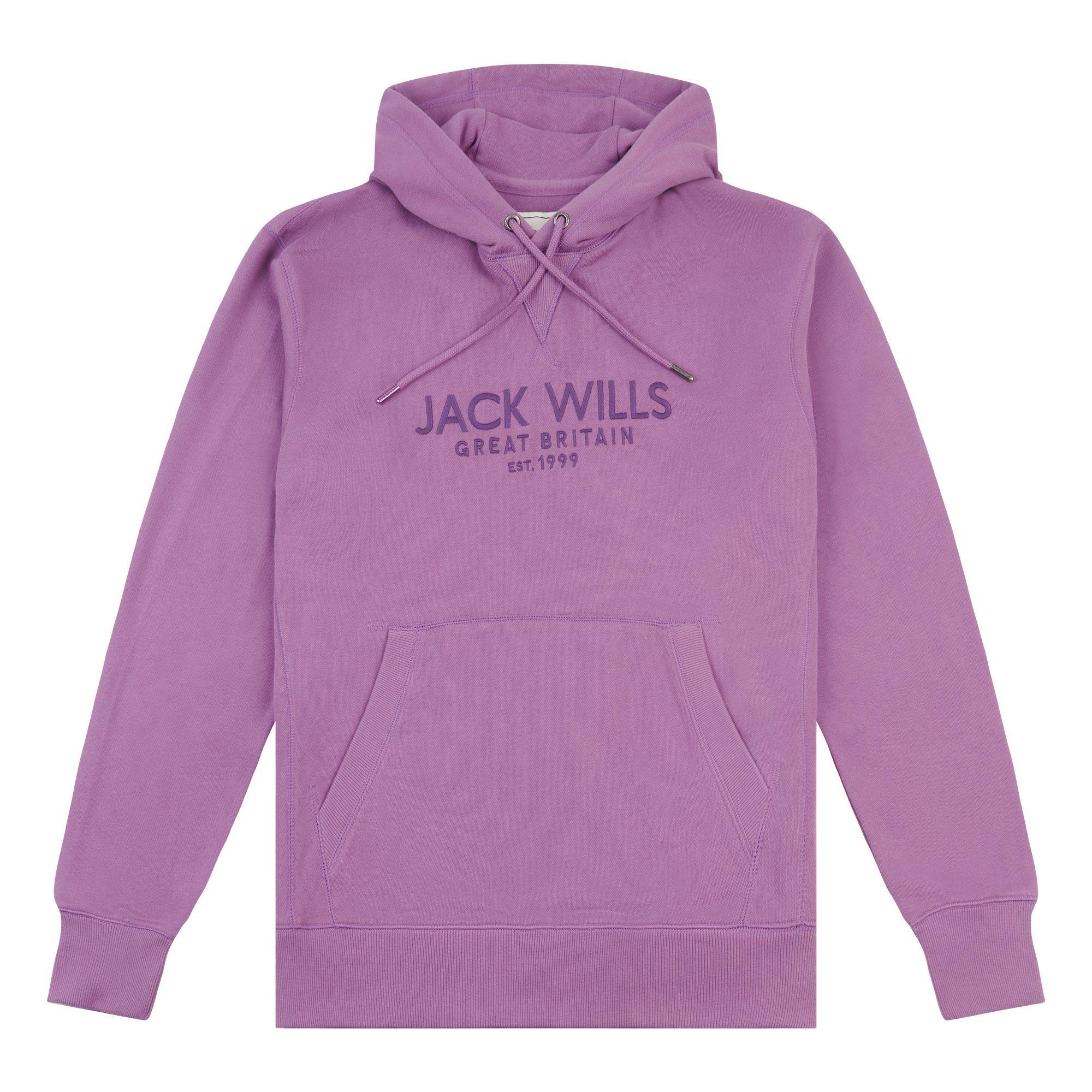 Jack Wills Jw Batsford Logo Hoodie in Purple for Men Lyst UK