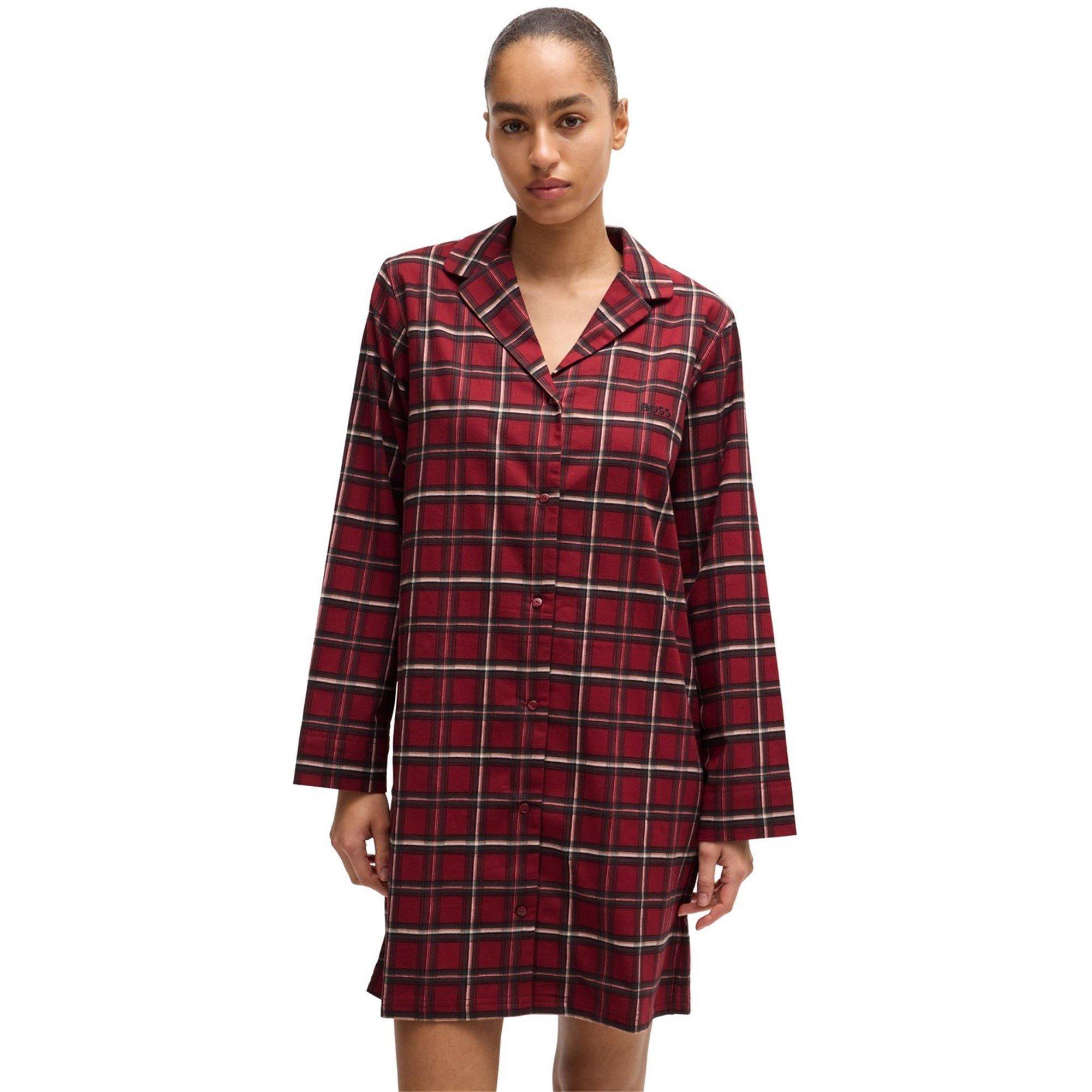 BOSS Bw Tartan Nighty in Red Lyst UK