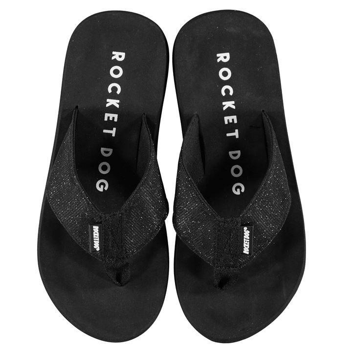 rocket dog black flip flops