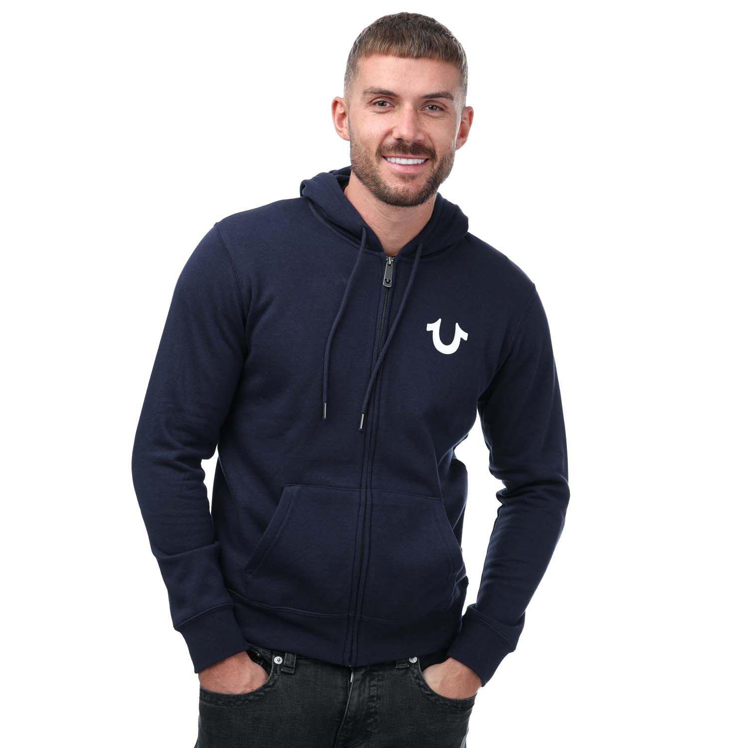 Navy true religion hoodie hotsell