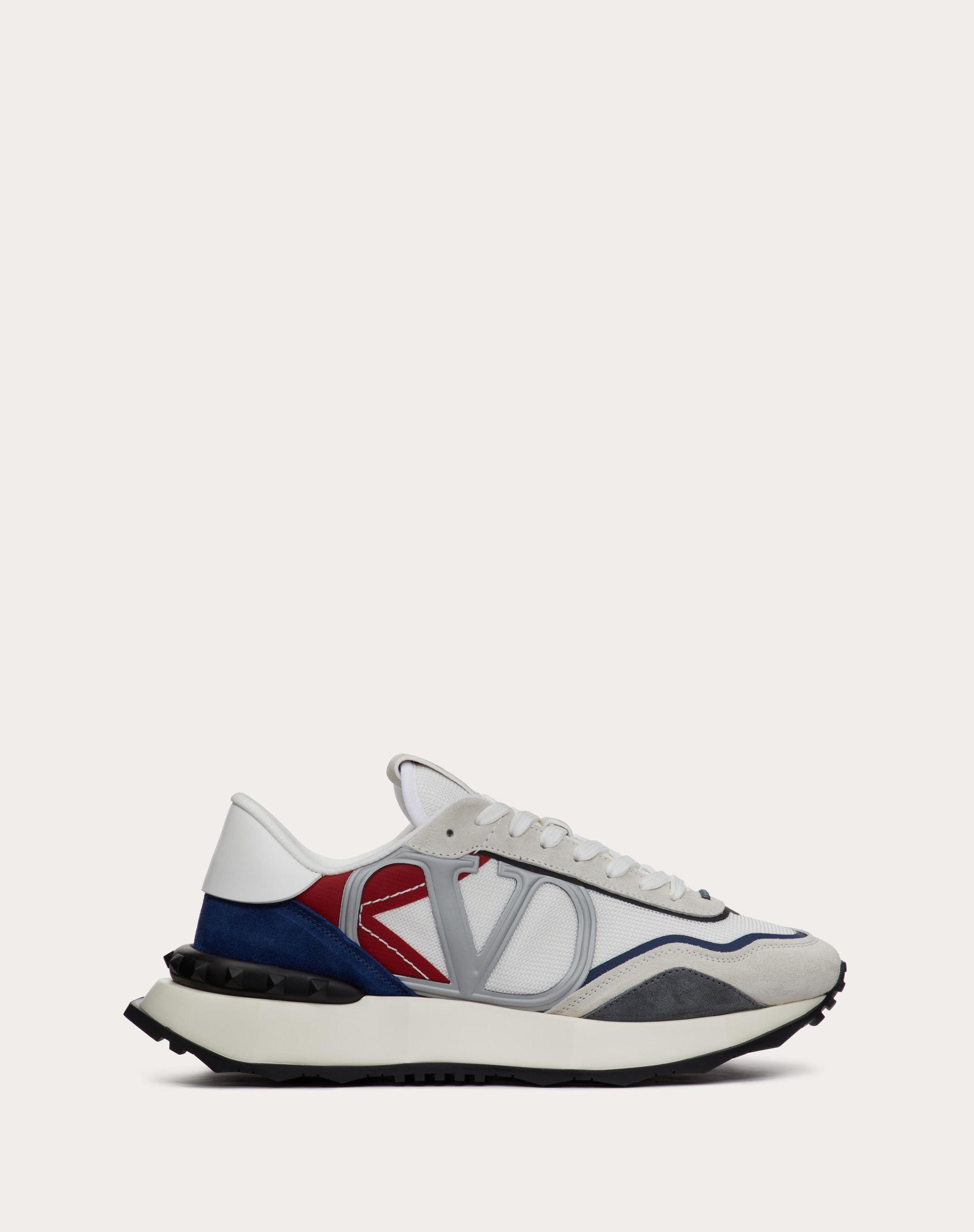Valentino Garavani Netrunner Fabric And Suede in White for | Lyst