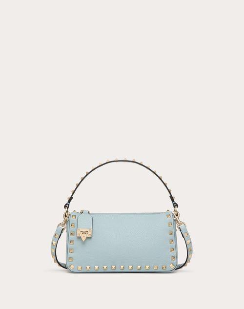 Valentino Garavani Small Rockstud Grainy Calfskin Crossbody Bag in