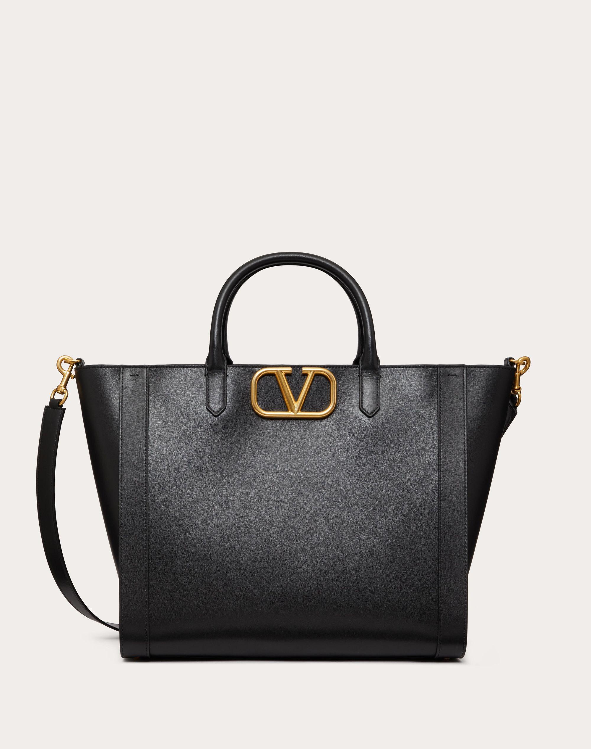 Valentino Garavani Small Vlogo Signature Tote Bag - Brown