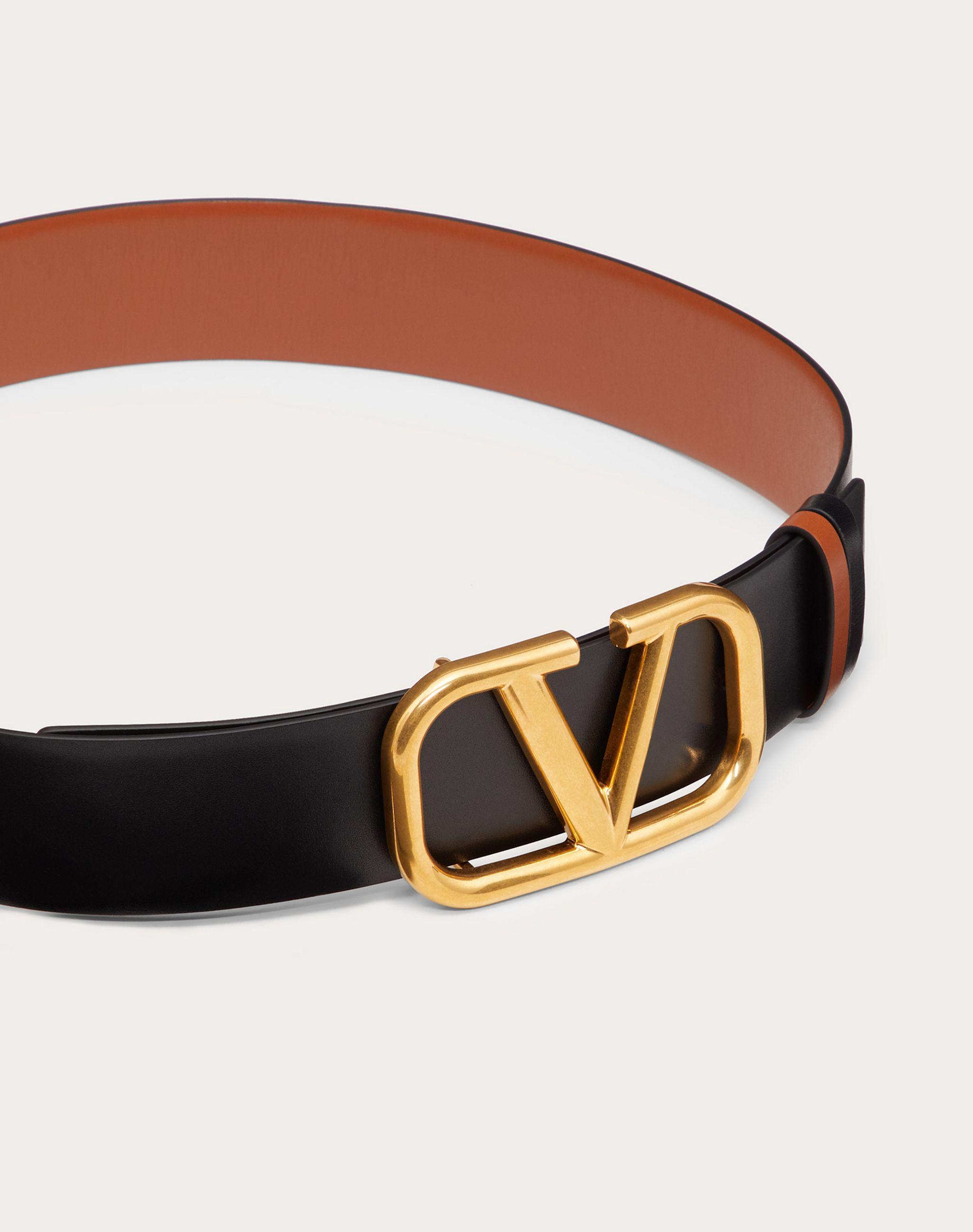 Valentino Garavani Reversible V-logo Leather Belt - Save 54% | Lyst