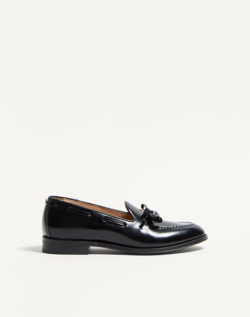 Valentino ヴァレ ドゥ ロワ キッドスキン バレリーナ ローファー