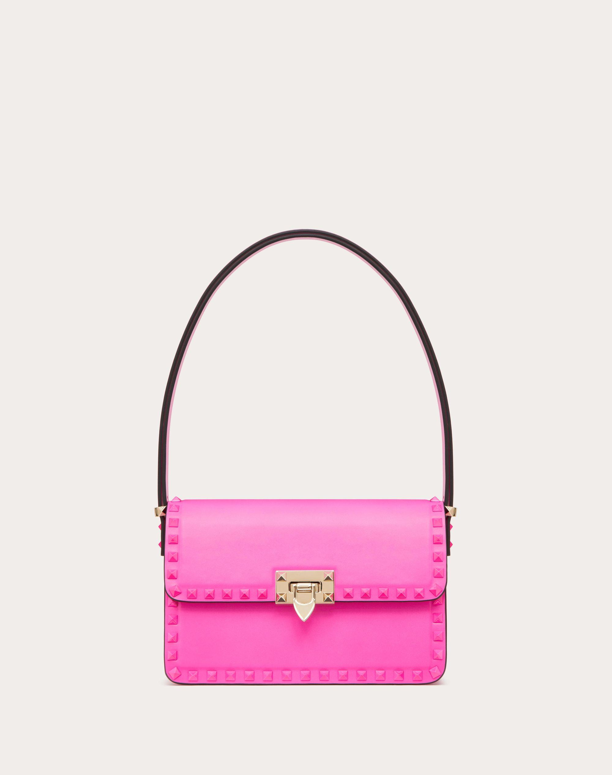 Valentino Garavani Rockstud23 Smooth Calfskin Shoulder Bag in Pink | Lyst