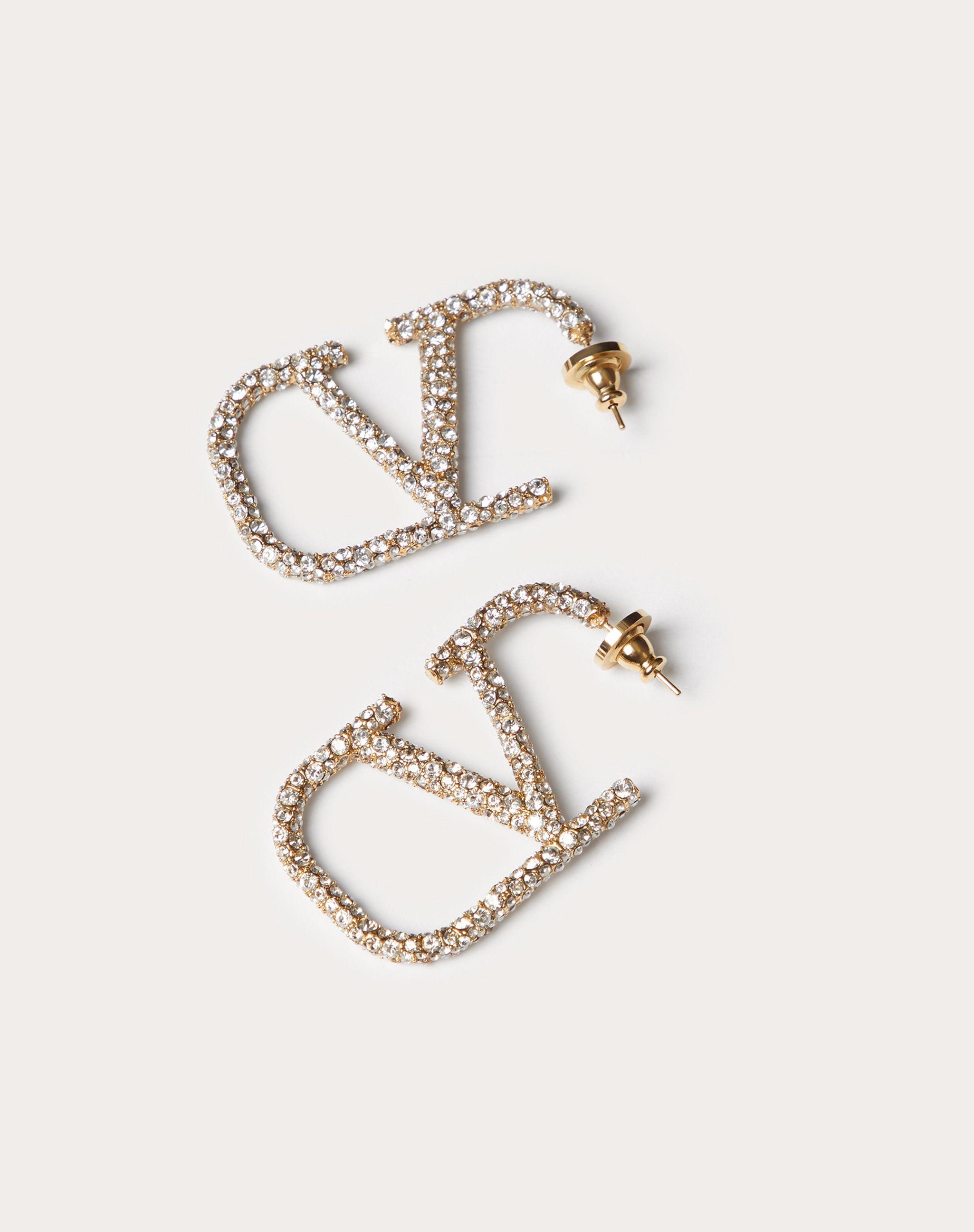 Valentino Garavani VLogo Signature drop earrings - Gold