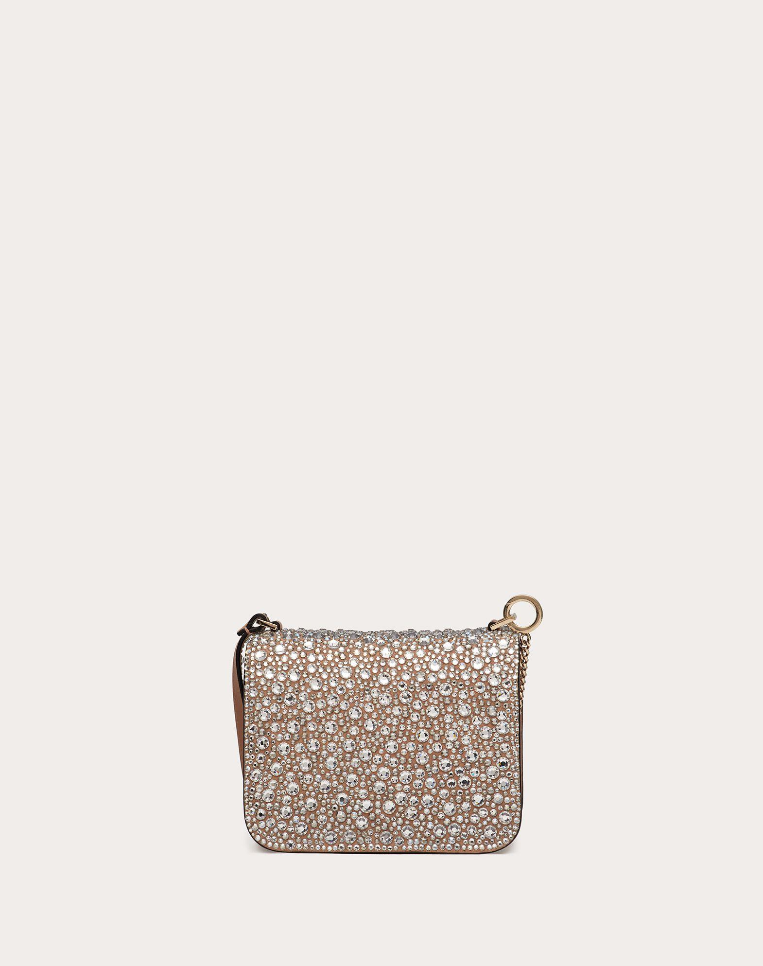 Valentino Garavani Small Locò Crystal Embellished Shoulder Bag